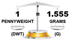 gold weight pennyweight to grams